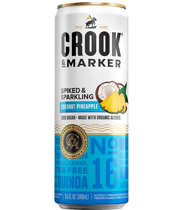 Crook & Marker Spiked & Sparkling Drink: Coconut Pineapple