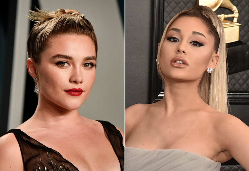 Florence Pugh Reacts to Beauty Package From Ariana Grande