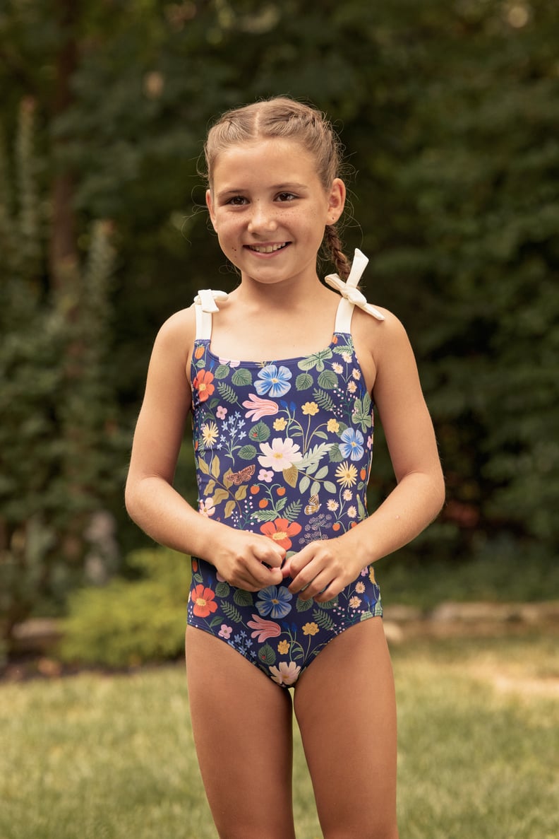 For the Little Ones: Strawberry Fields Deep Sea Girls Tie Oasis One-Piece