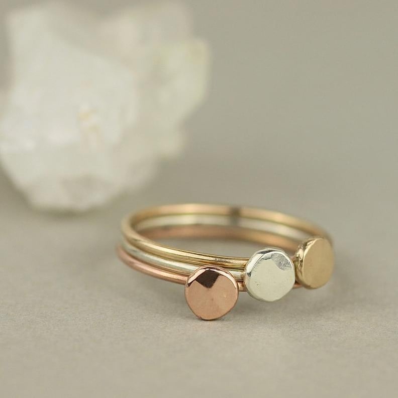 Gold Skinny Stacking Ring Set