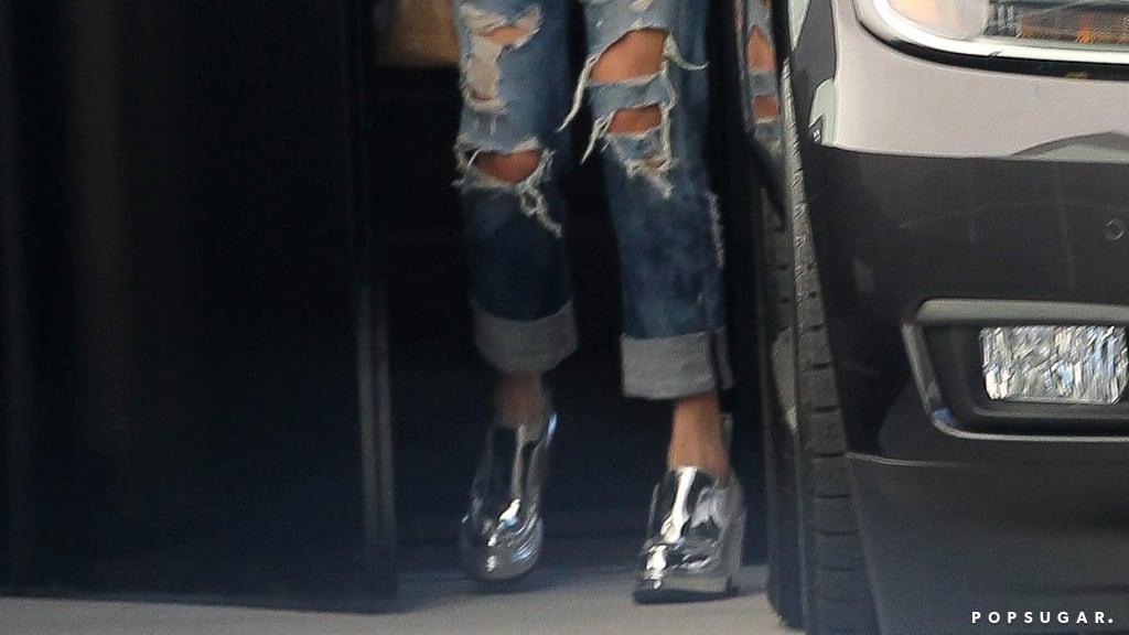 Amal Clooney's Silver Platform Shoes