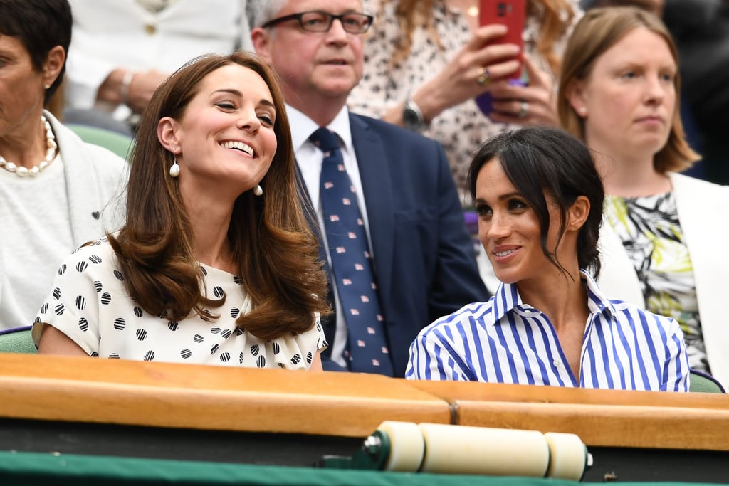 Kate Middleton and Meghan Markle at Wimbledon 2018