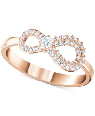 Swarovski Crystal Infinity Symbol Ring