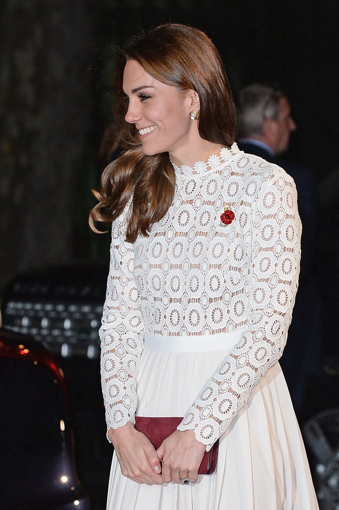 Kate Middleton White Self Portrait Dress Oct. 2016