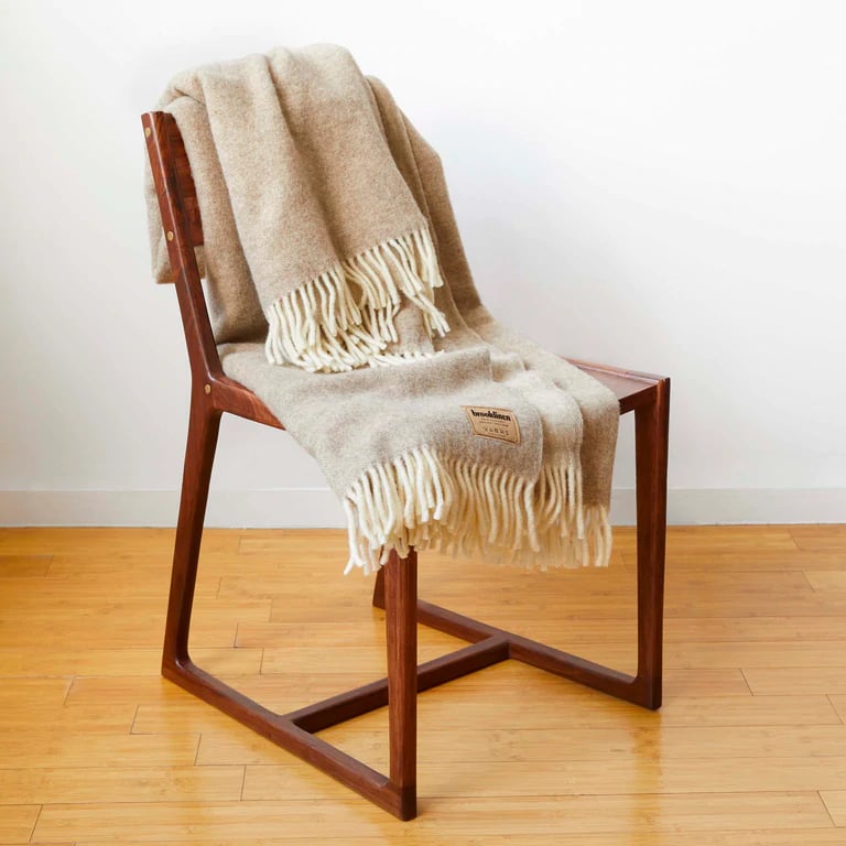 A Lambswool Blanket: Brooklinen Pure Wool Throw Blanket