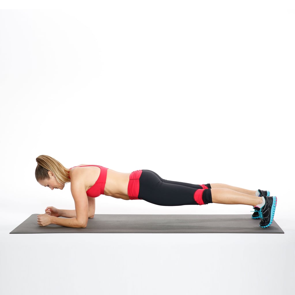 60-Second Elbow Plank With Hip Dips