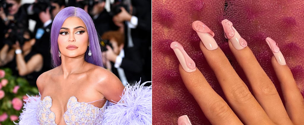 Kylie Jenner Wears Kylie Cosmetics-Inspired Nail Art