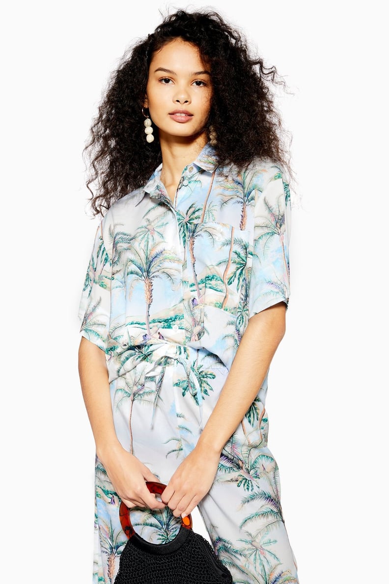 Topshop Hawaiian Print Shirt and Trousers Set