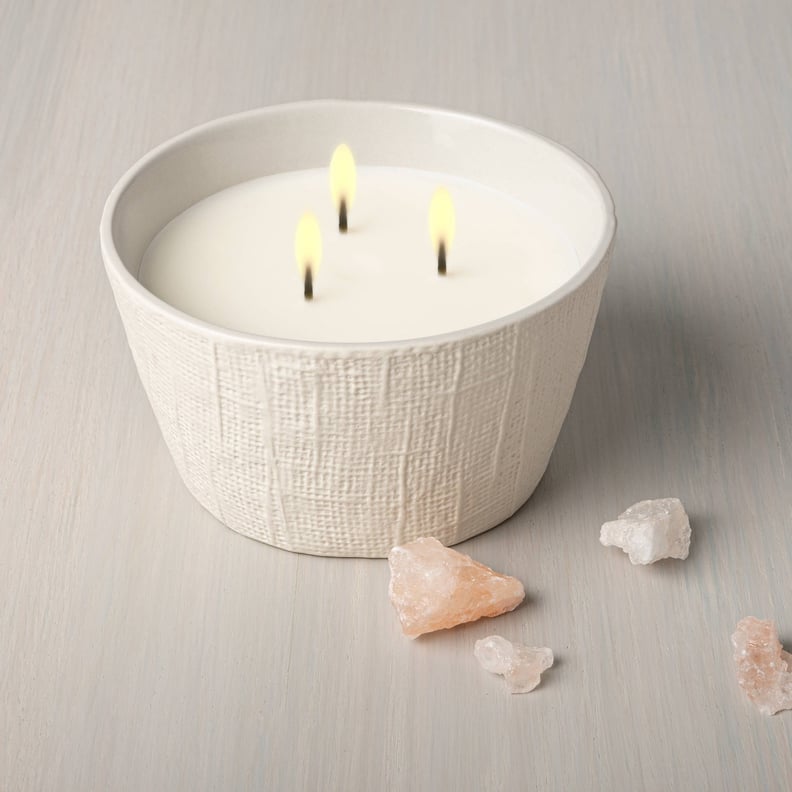 A Home-Decor Find: Hearth & Hand With Magnolia Salt 3-Wick Large Textured Ceramic Candle