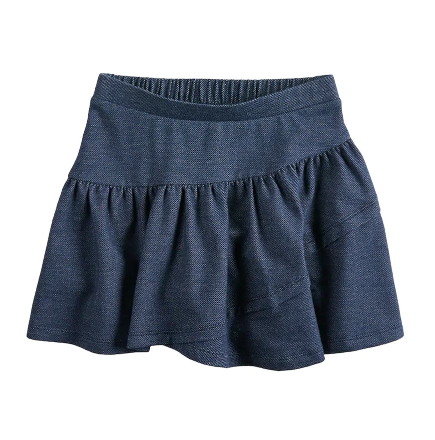 Chambray Tiered Skort