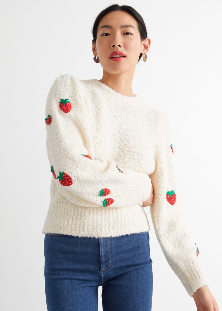 & Other Stories Alpaca Blend Scallop Knit Sweater