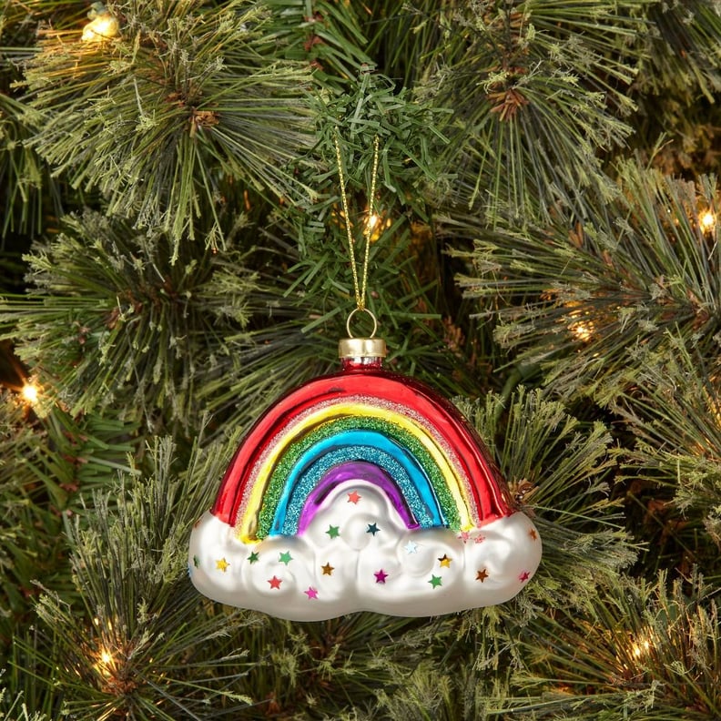 Glass Rainbow Christmas Tree Ornament