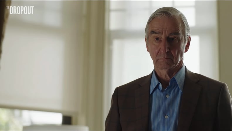 Sam Waterston as George Shultz in "The Dropout"