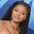 Halle Bailey Pairs Chrome Egyptian-Inspired Bustier With Low-Rise Trousers