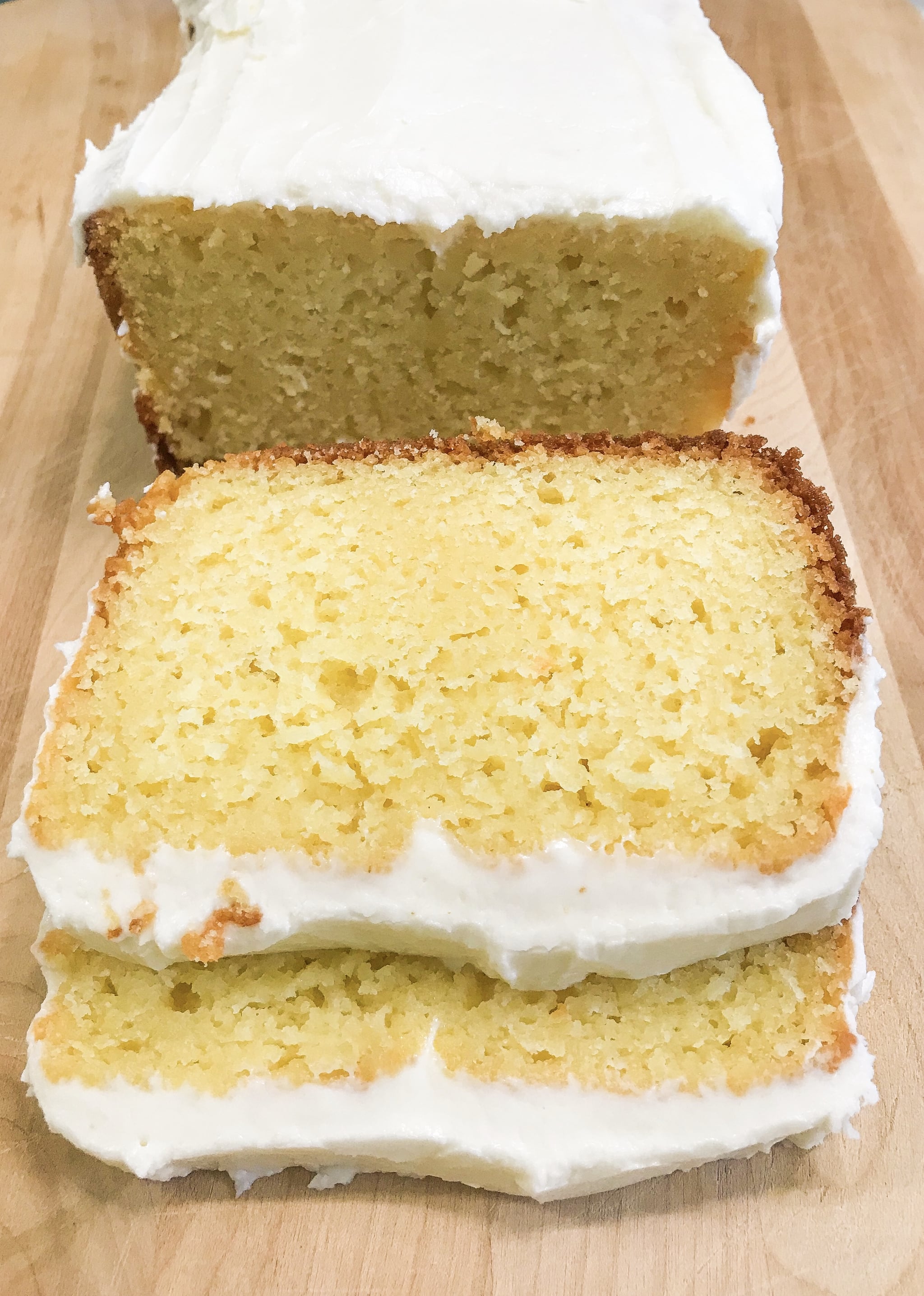 Lemon Pound Cake with Blueberry Glaze