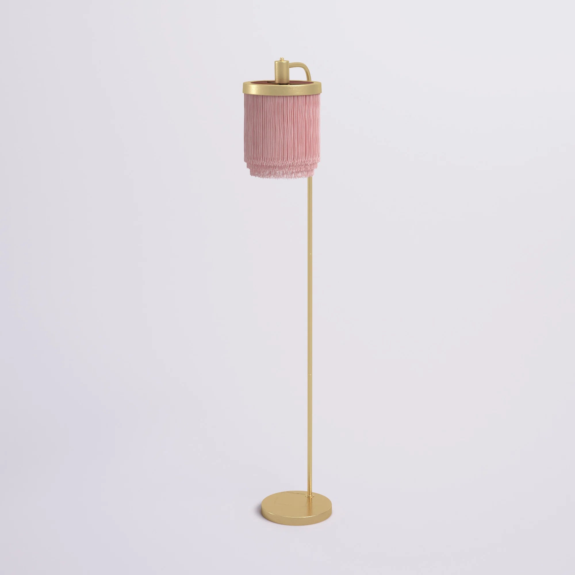 A Pink Lamp Breccan Arched Floor Lamp Hop on the Barbieicore