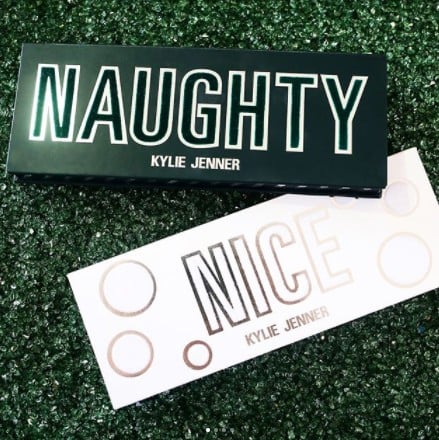 Kylie Cosmetics Naughty and Nice Holiday Palettes 2017