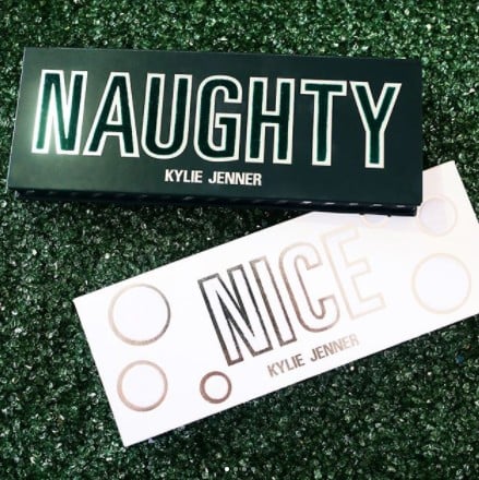 Kylie Cosmetics Naughty and Nice Holiday Palettes 2017