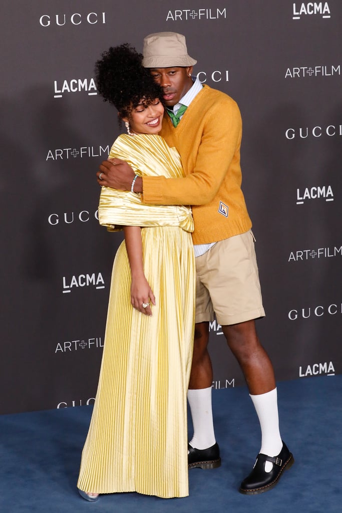 Yara Shahidi Wears Gold Gucci Gown to LACMA Art + Film Gala