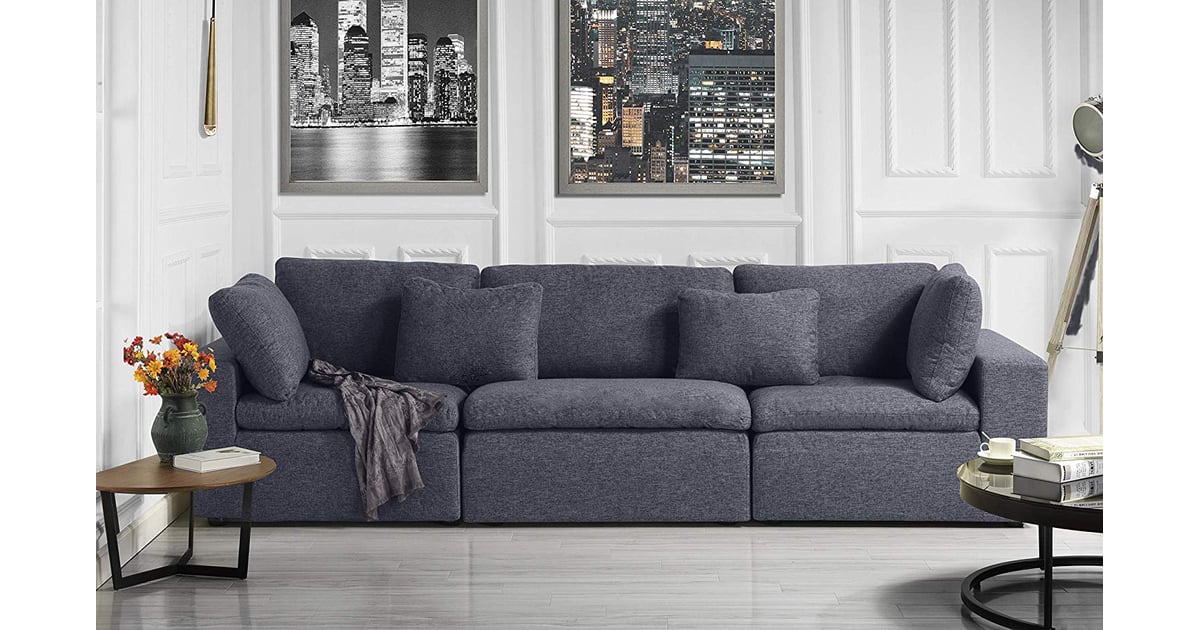 Classic Living Room Linen Fabric Sofa