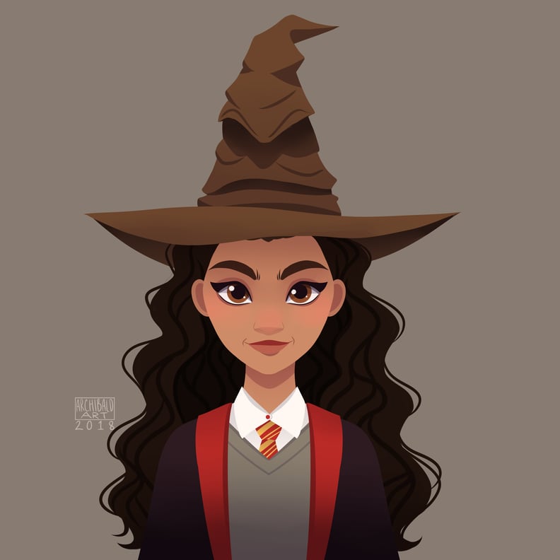 Princess Moana as a Gryffindor