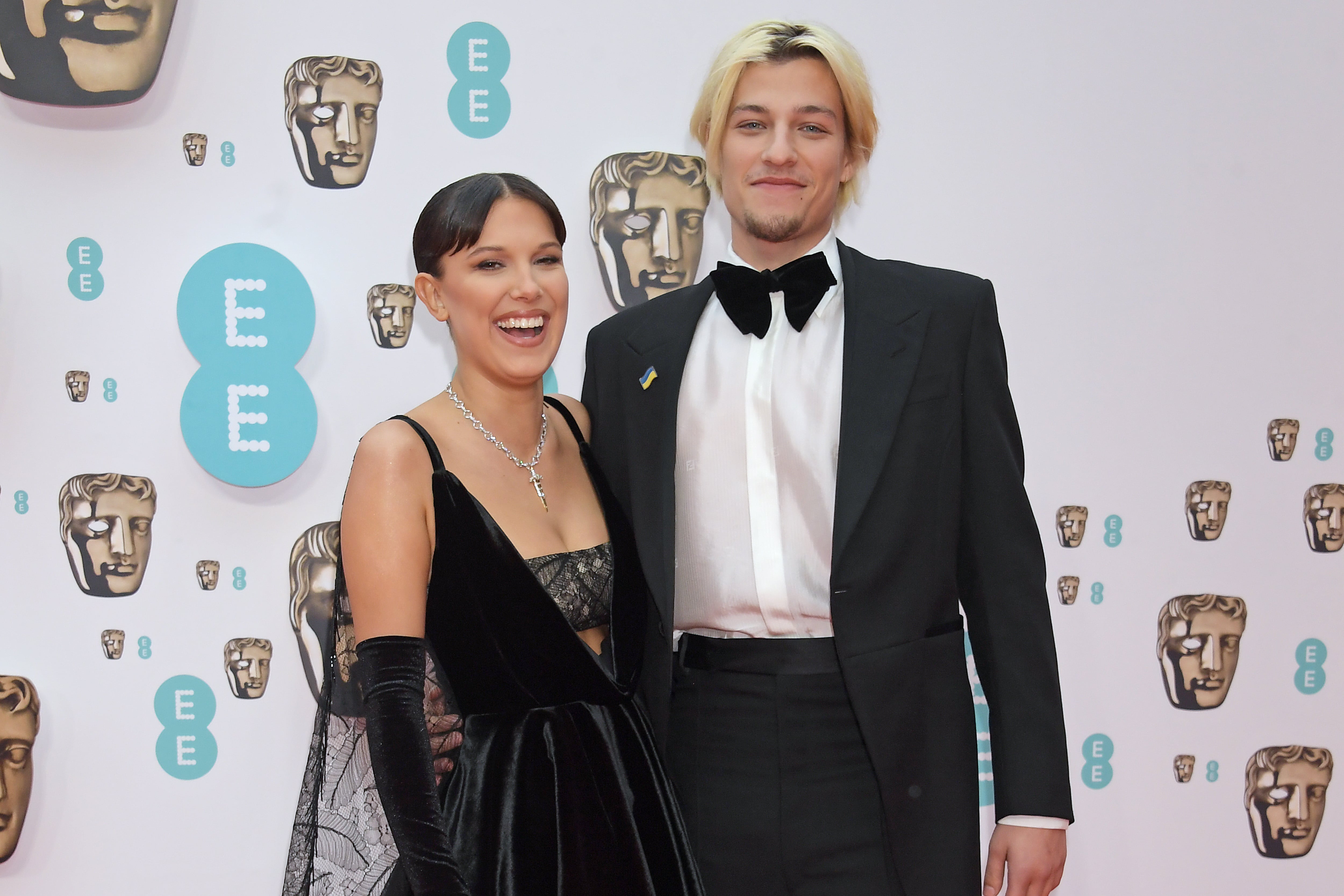 Millie Bobby Brown, Jake Bongiovi Hit the BAFTAs Red Carpet: Pics