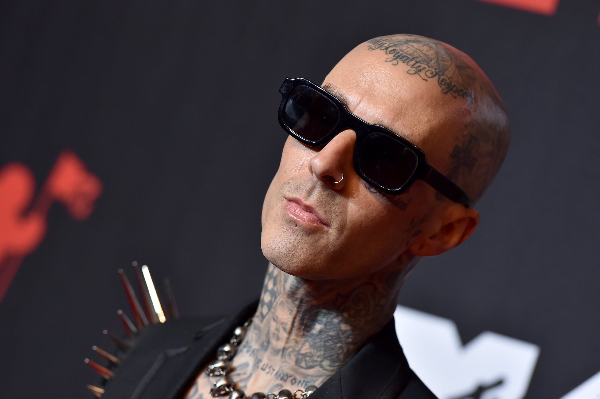 Travis Barker attends 2021 MTV Video Music Awards