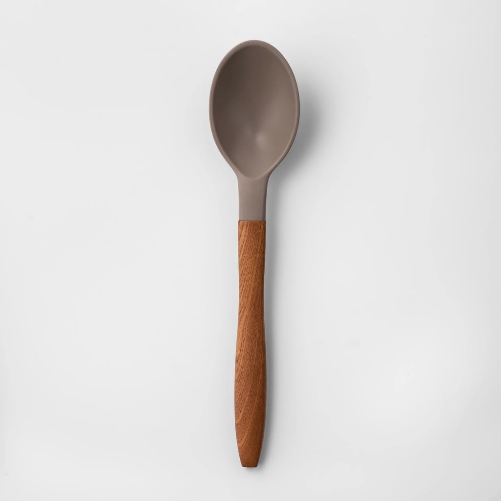 Cravings by Chrissy Teigen Silicone Head Solid Spoon With Wood Handle