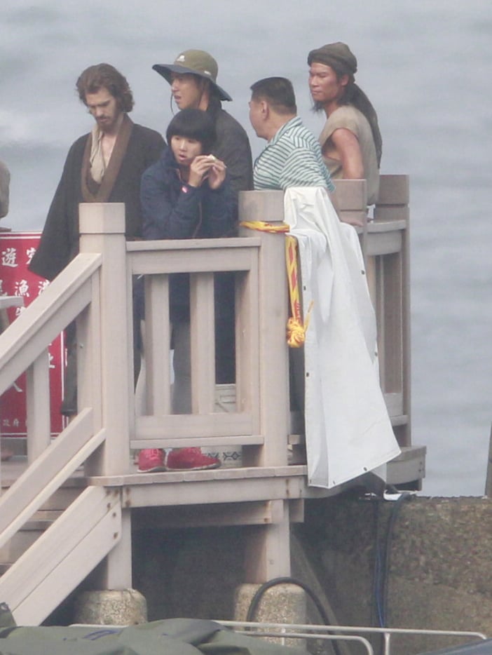 Andrew Garfield on the Set of Silence