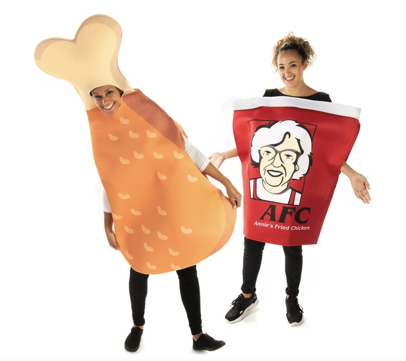 Pregnant Couple Costumes: Fried Chicken and Bucket