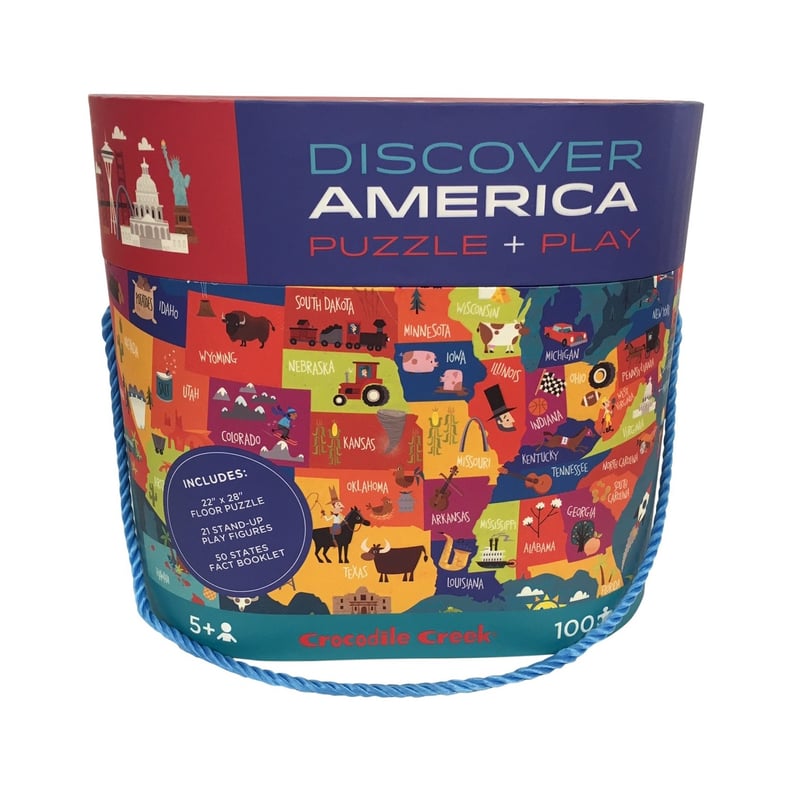 Crocodile Creek Discover America Giant Map Puzzle