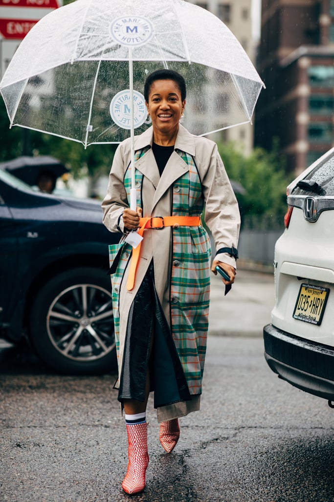 Use a pair of netted booties to create an outfit with even more texture.
