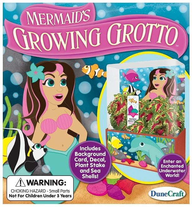 Mermaid's Growing Grotto Plant Cube Kit
