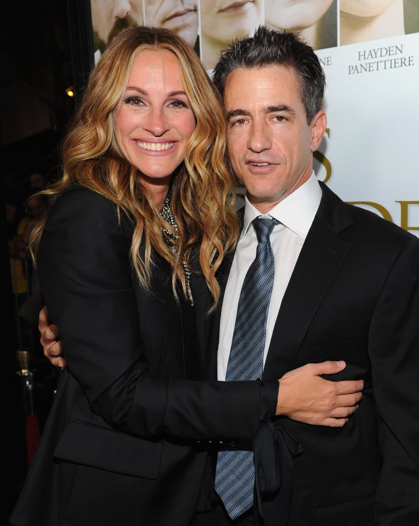 She posed with Dermot Mulroney at the October 2011 premiere of Fireflies in the Garden in LA.