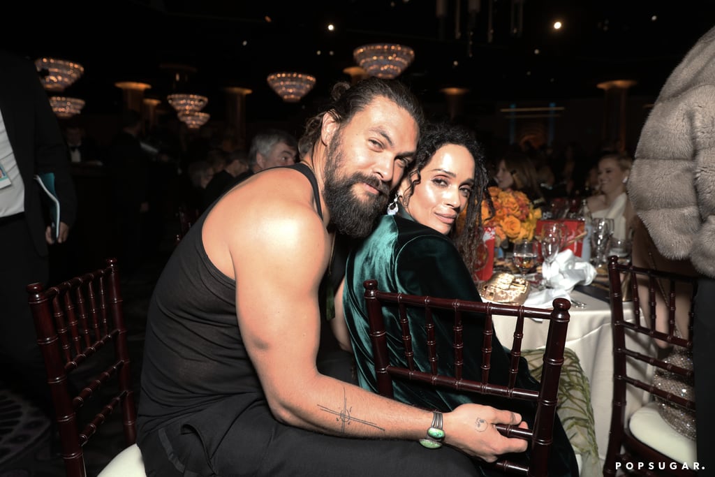 Jason Momoa Wearing a Tank Top at the Golden Globes 2020