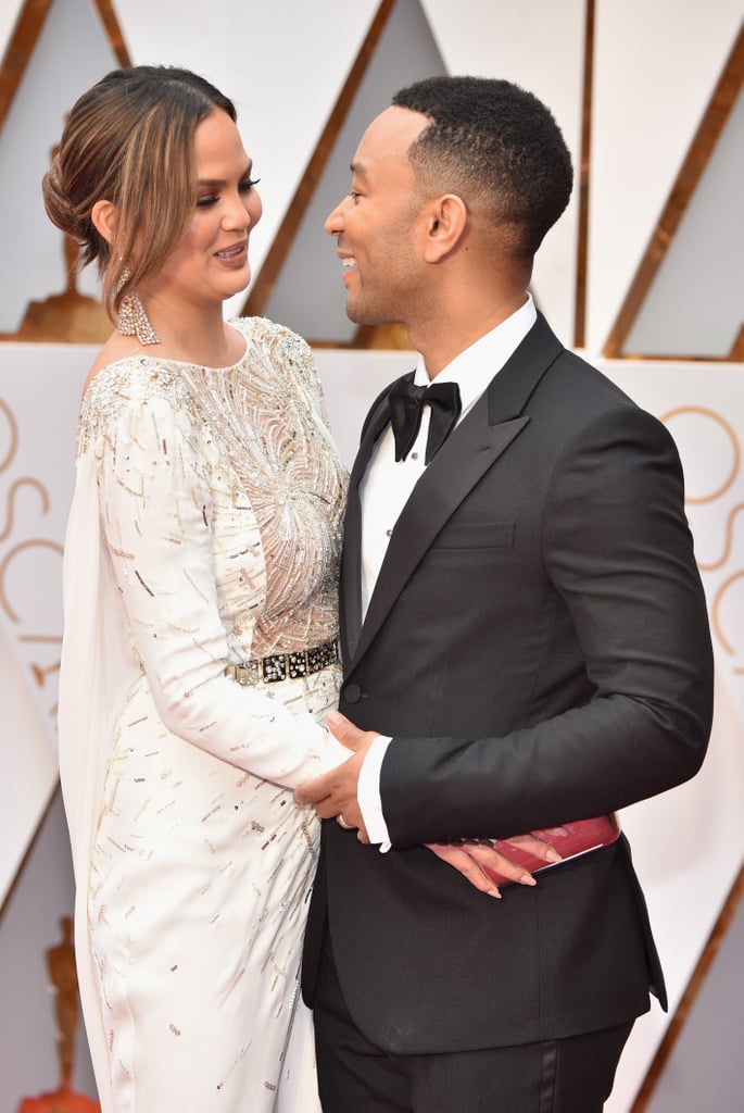 Chrissy Teigen and John Legend at the 2017 Oscars