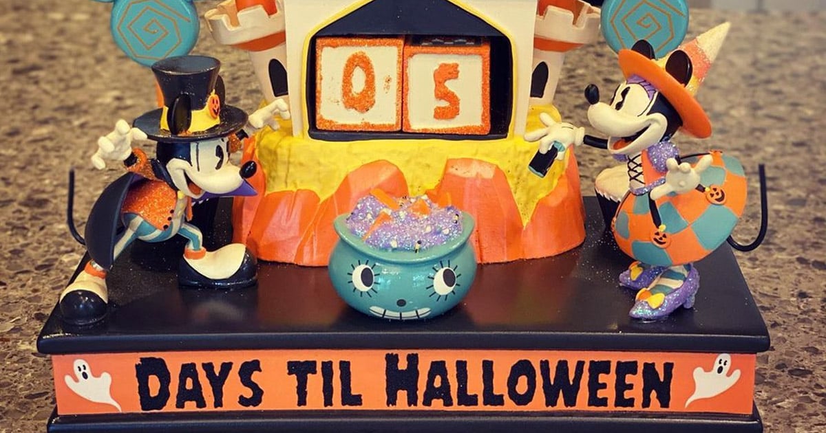 Mickey and Minnie Haunted House Halloween Countdown Calendar POPSUGAR