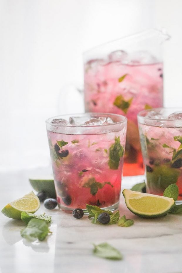 Blueberry Mojitos