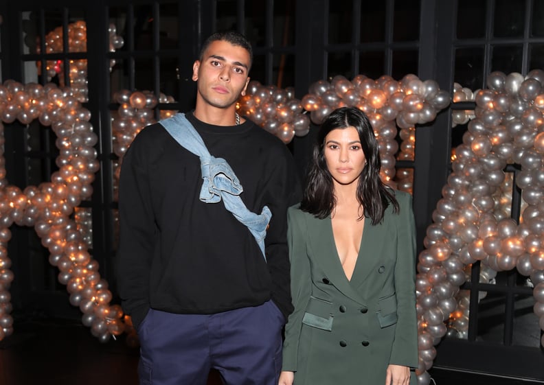 LOS ANGELES, CA - MARCH 10:  Younes Bendjima and Kourtney Kardashian pose for a photo as Remy Martin celebrates Tristan Thompson's Birthday at Beauty & Essex on March 10, 2018 in Los Angeles, California.  (Photo by Jerritt Clark/Getty Images for Remy Mart