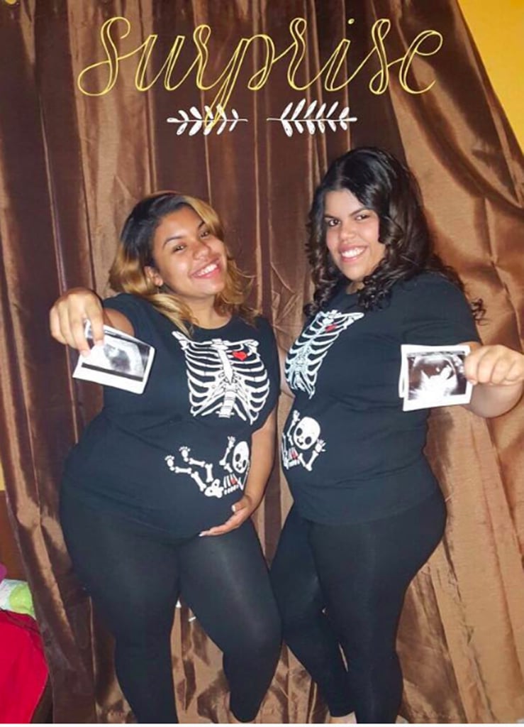 These best friends announced their pregnancies with adorable Halloween costumes.