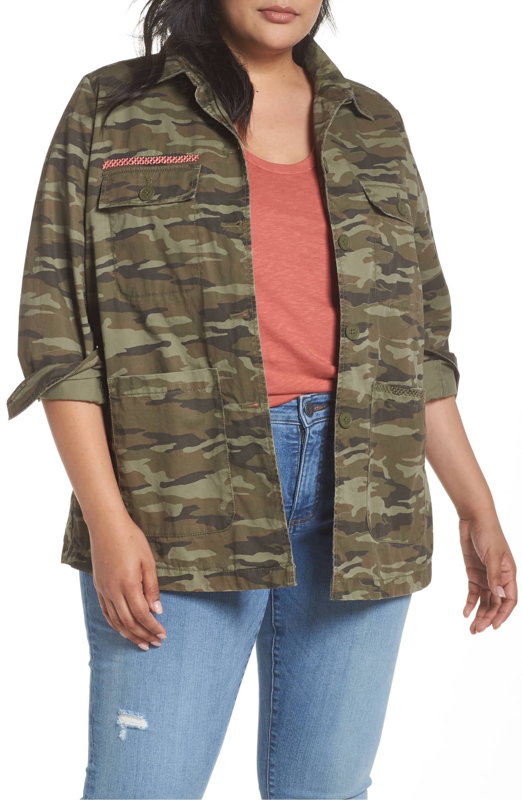 Caslon Camo Utility Jacket | Victoria 