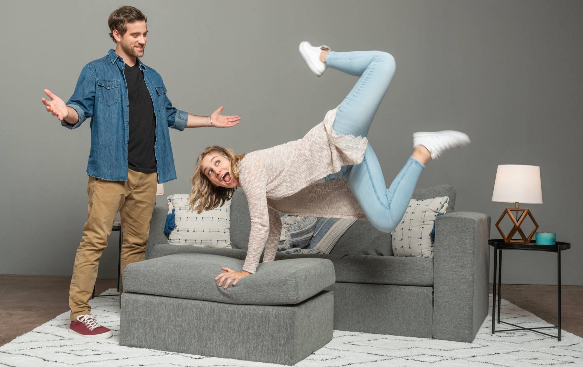 Elephant in store a box couch