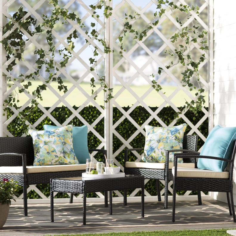 Outdoor Seating: Winston Porter Carlyssa Wicker/Rattan 4 Person Seating Group With Cushions