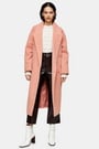 Topshop Apricot Dropped Coat