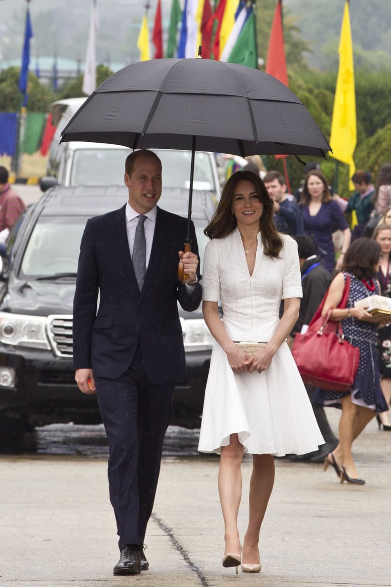 Kate Wearing Alexander McQueen For Her Send-Off in Bhutan