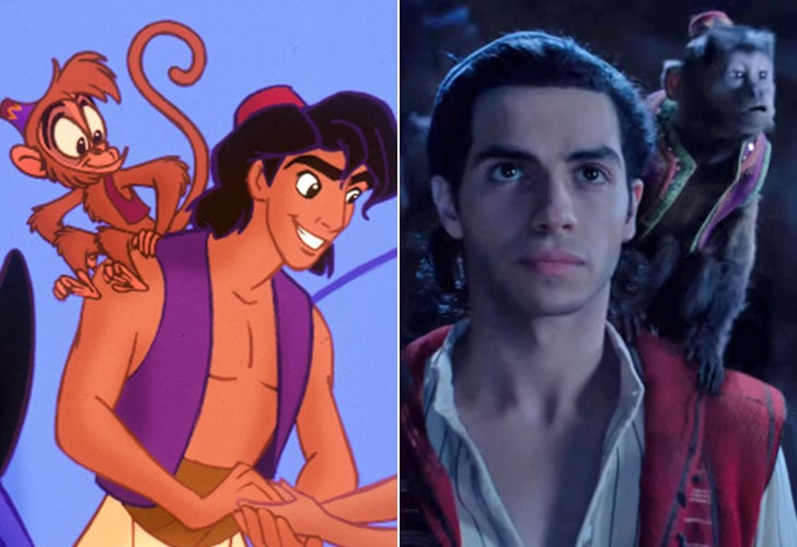 Abu!, See What the Live-Action Aladdin Actors Look Like Next to Their  Cartoon Counterparts