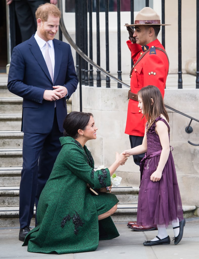 When She Bent Down to Greet This Little Girl