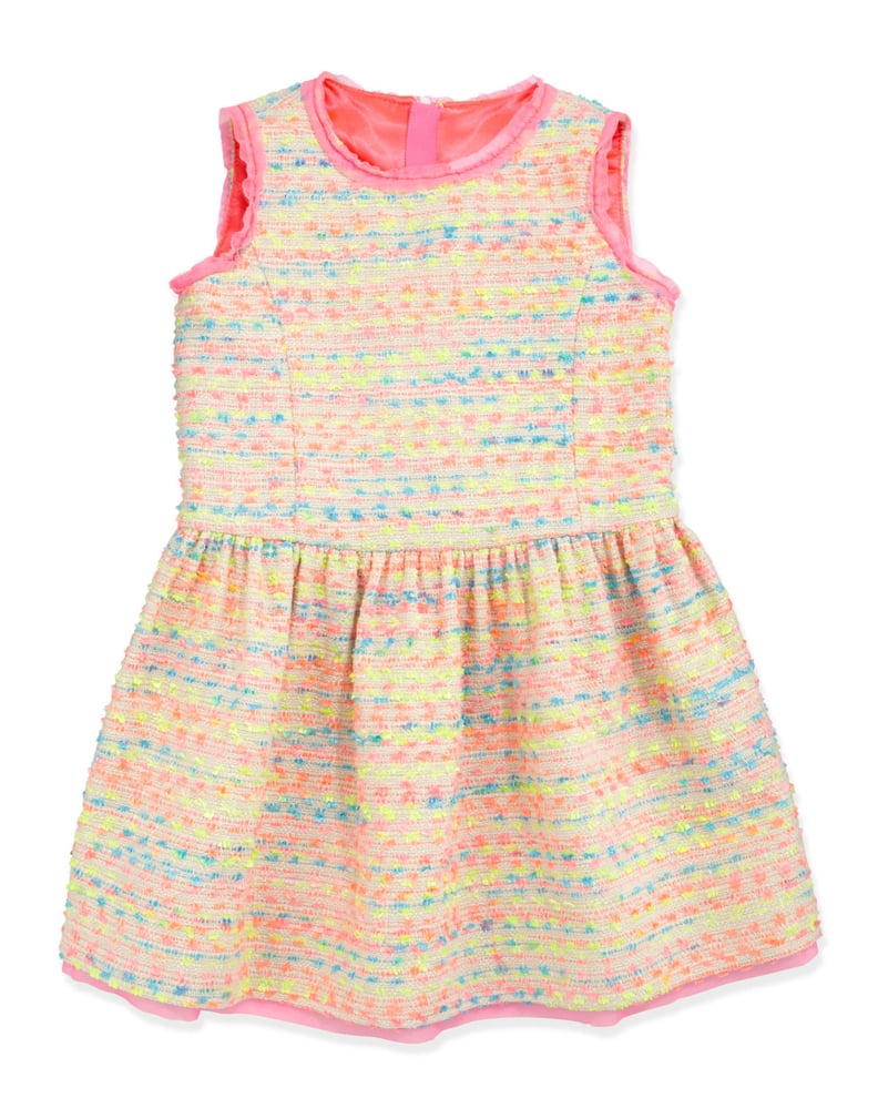 Milly Minis Neon Flecked Tweed Dress