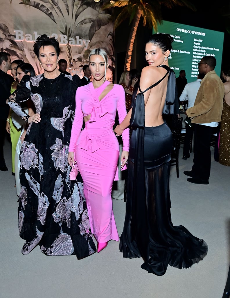 Kris Jenner, Kim Kardashian, and Kylie Jenner at the Baby2Baby Gala
