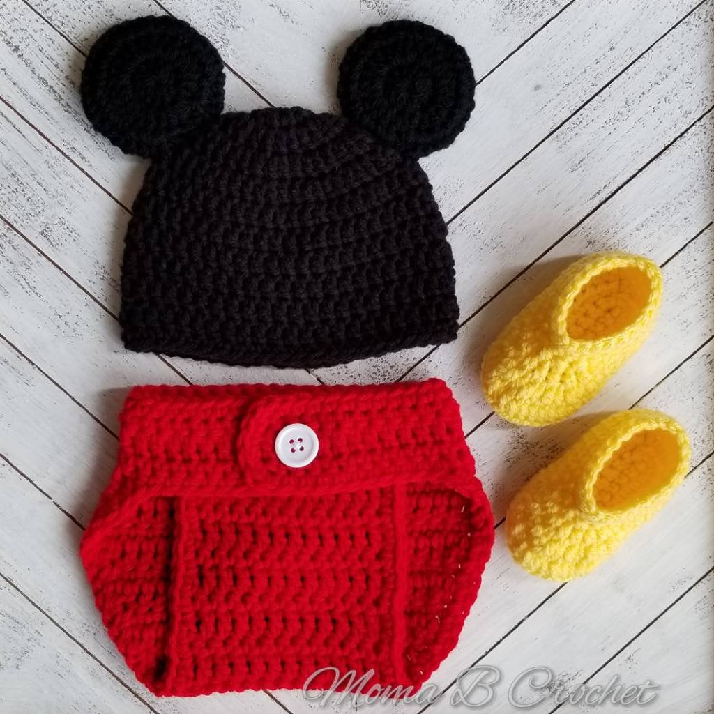 mickey mouse crochet baby outfit